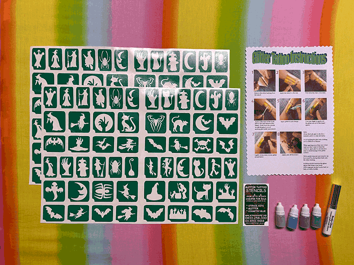 Halloween tattoo stencils