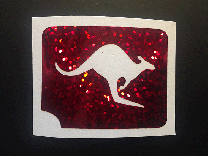 Kangaroo Glitter Tattoo Stencil