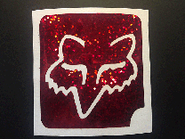 Fox Glitter Tattoo Stencil