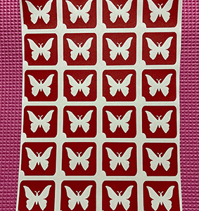 Stencil Sheet 1 (24 Stencils on A4 Sheet)
