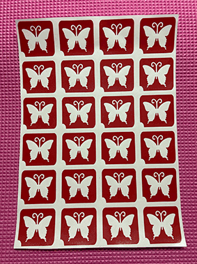 Stencil Sheet 2 (24 Stencils on A4 Sheet)